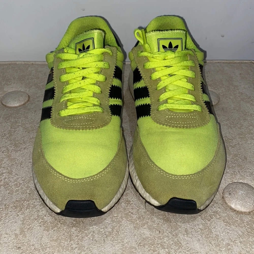 Adidas Iniki UltraBoost Solar Yellow Sneakers Size 9